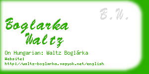 boglarka waltz business card